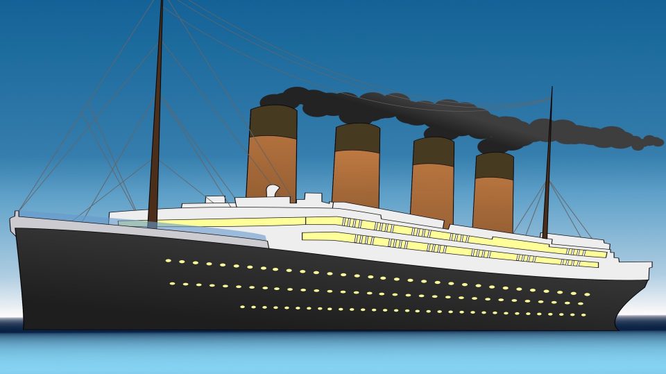 Eine Nachempfindung der RMS Titanic